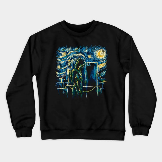 Starling Night Crewneck Sweatshirt by girardin27